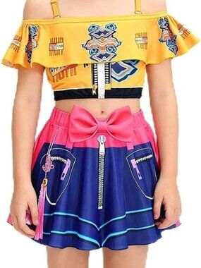 Swimsuit with Swim Cap Demon Movie Merch Costume Swimwear